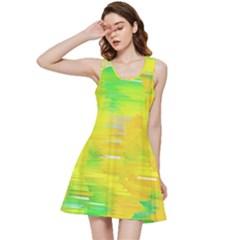 Colorful Multicolored Maximalist Abstract Design Inside Out Racerback Dress by dflcprintsclothing