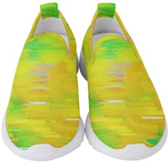 Colorful Multicolored Maximalist Abstract Design Kids  Slip On Sneakers by dflcprintsclothing