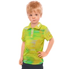 Colorful Multicolored Maximalist Abstract Design Kids  Polo Tee