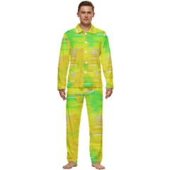 Colorful Multicolored Maximalist Abstract Design Men s Long Sleeve Velvet Pocket Pajamas Set by dflcprintsclothing