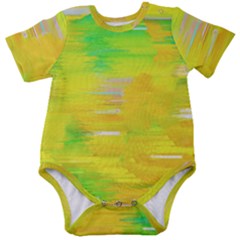 Colorful Multicolored Maximalist Abstract Design Baby Short Sleeve Bodysuit