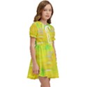 Colorful Multicolored Maximalist Abstract Design Kids  Sweet Collar Dress View2