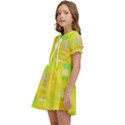 Colorful Multicolored Maximalist Abstract Design Kids  Sweet Collar Dress View3