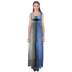 Vintage Collection Book Empire Waist Maxi Dress