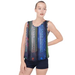 Vintage Collection Book Bubble Hem Chiffon Tank Top