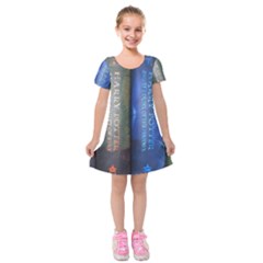 Vintage Collection Book Kids  Short Sleeve Velvet Dress