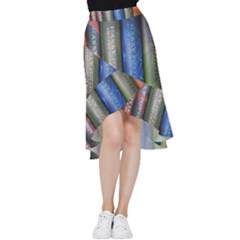 Vintage Collection Book Frill Hi Low Chiffon Skirt