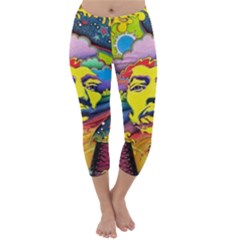 Psychedelic Rock Jimi Hendrix Capri Winter Leggings 