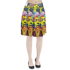 Psychedelic Rock Jimi Hendrix Pleated Skirt by Jancukart