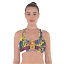 Psychedelic Rock Jimi Hendrix Cross Back Sports Bra View1