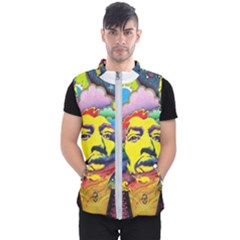 Psychedelic Rock Jimi Hendrix Men s Puffer Vest