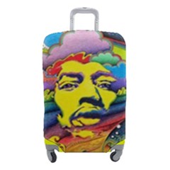 Psychedelic Rock Jimi Hendrix Luggage Cover (small) by Jancukart