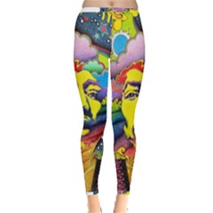 Psychedelic Rock Jimi Hendrix Inside Out Leggings