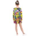 Psychedelic Rock Jimi Hendrix Kids  Long Sleeve Dress View2