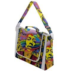 Psychedelic Rock Jimi Hendrix Box Up Messenger Bag by Jancukart