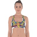 Psychedelic Rock Jimi Hendrix Cross Back Hipster Bikini Top  View1