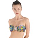 Psychedelic Rock Jimi Hendrix Twist Bandeau Bikini Top View1