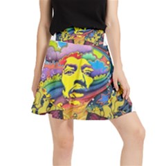 Psychedelic Rock Jimi Hendrix Waistband Skirt