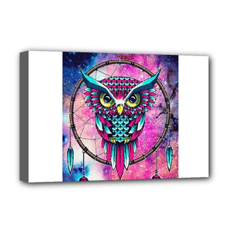 Owl Dreamcatcher Deluxe Canvas 18  X 12  (stretched)