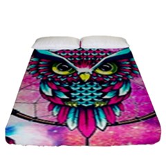 Owl Dreamcatcher Fitted Sheet (king Size) by Jancukart