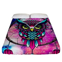 Owl Dreamcatcher Fitted Sheet (california King Size)