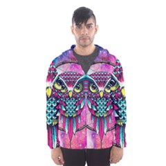 Owl Dreamcatcher Men s Hooded Windbreaker