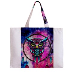 Owl Dreamcatcher Zipper Mini Tote Bag