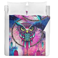 Owl Dreamcatcher Duvet Cover Double Side (queen Size)