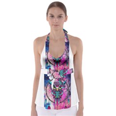 Owl Dreamcatcher Babydoll Tankini Top