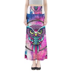 Owl Dreamcatcher Full Length Maxi Skirt