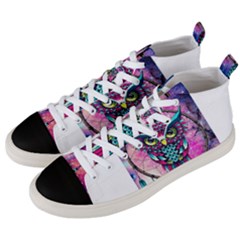 Owl Dreamcatcher Men s Mid-top Canvas Sneakers