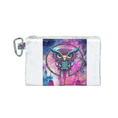 Owl Dreamcatcher Canvas Cosmetic Bag (small)