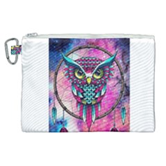 Owl Dreamcatcher Canvas Cosmetic Bag (xl)