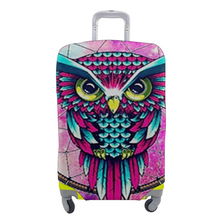 Owl Dreamcatcher Luggage Cover (Small)