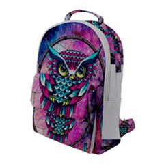 Owl Dreamcatcher Flap Pocket Backpack (large)