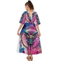 Owl Dreamcatcher Kimono Sleeve Boho Dress View2