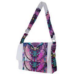 Owl Dreamcatcher Full Print Messenger Bag (l)