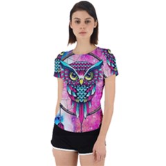 Owl Dreamcatcher Back Cut Out Sport Tee by Jancukart