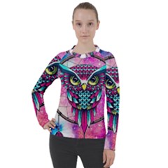 Owl Dreamcatcher Women s Pique Long Sleeve Tee