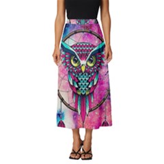 Owl Dreamcatcher Classic Midi Chiffon Skirt