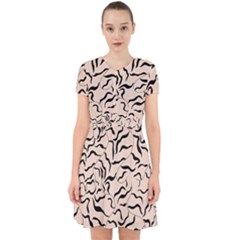 Leaves Plants Poster Drawing Adorable In Chiffon Dress by Ravend