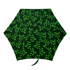 Branches Nature Green Leaves Sheet Mini Folding Umbrellas by Ravend