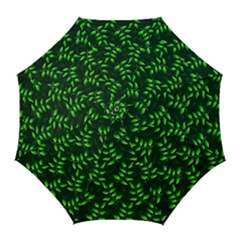 Branches Nature Green Leaves Sheet Golf Umbrellas by Ravend