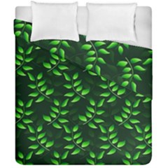 Branches Nature Green Leaves Sheet Duvet Cover Double Side (california King Size) by Ravend