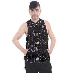 Flowers Floral Pattern Floral Print Men s Sleeveless Hoodie by Ravend