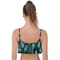 Plants Leaves Flowers Pattern Frill Bikini Top View2