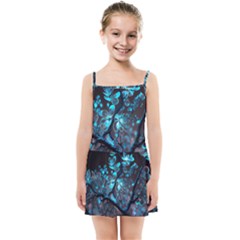 Art Ai Generated Cherry Blossom Blossoms Kids  Summer Sun Dress