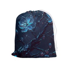 Ai Generated Cherry Blossom Blossoms Art Drawstring Pouch (xl) by Ravend