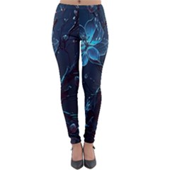 Ai Generated Cherry Blossom Blossoms Art Lightweight Velour Leggings by Ravend