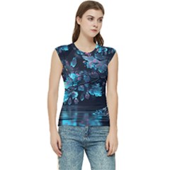 Ai Generated Cherry Blossom Women s Raglan Cap Sleeve Tee by Ravend